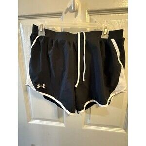 NWT Under Armour Women’s Fly By 2.0 Running Shorts Black/White Plus Size XL